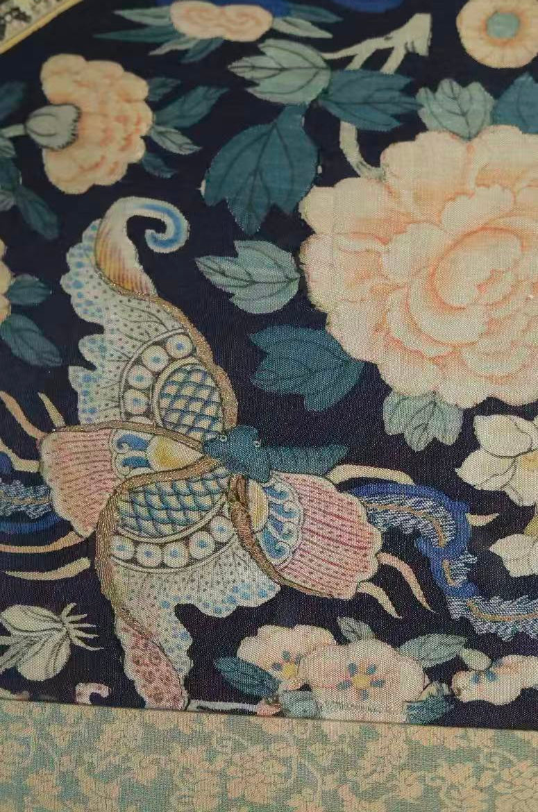 Qing-dynasty Kesi Tapestry: Butterflies and Flowers