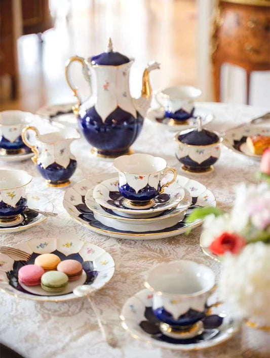 Meissen B-Form Afternoon Tea Set