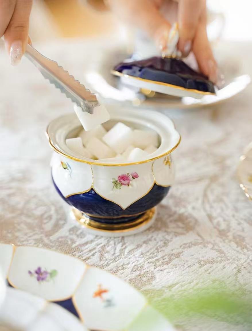 Meissen B-Form Afternoon Tea Set